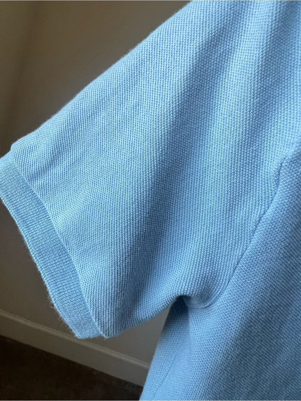 Ralph Lauren Light Blue Polo with Pink Logo